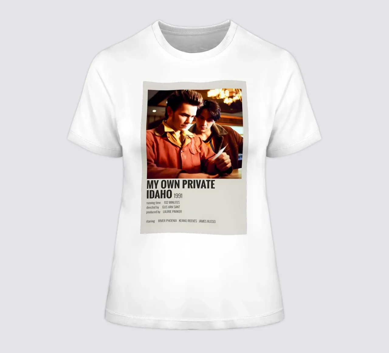 MY OWN PRIVATE IDAHO 1991 women's fitted t-shirt by MVFminimalist