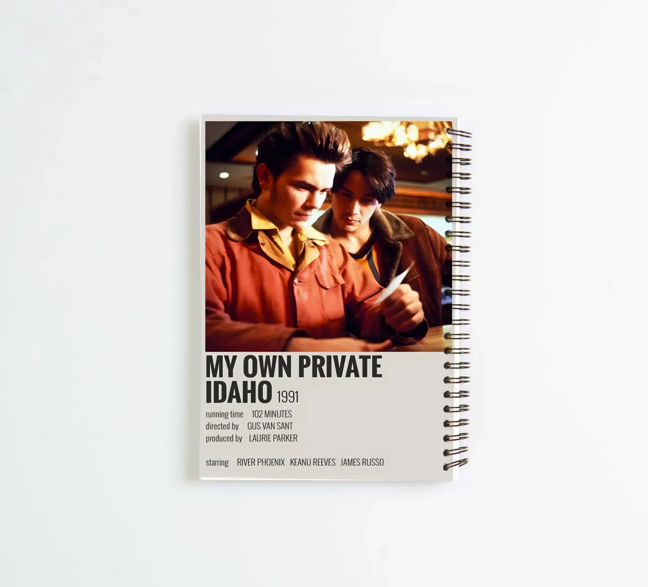 MY OWN PRIVATE IDAHO 1991 spiral notebook by MVFminimalist