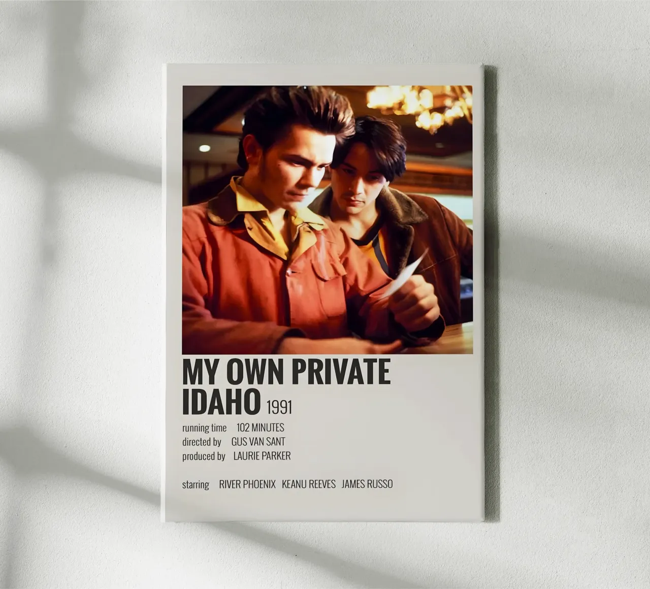 MY OWN PRIVATE IDAHO 1991 canvas by MVFminimalist