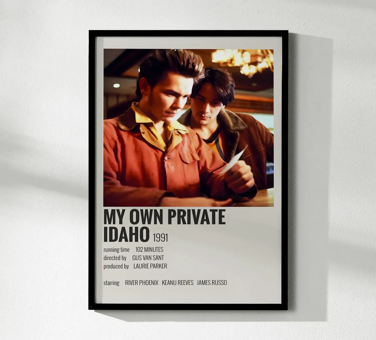 MY OWN PRIVATE IDAHO 1991 carta hahnemühle da MVFminimalist