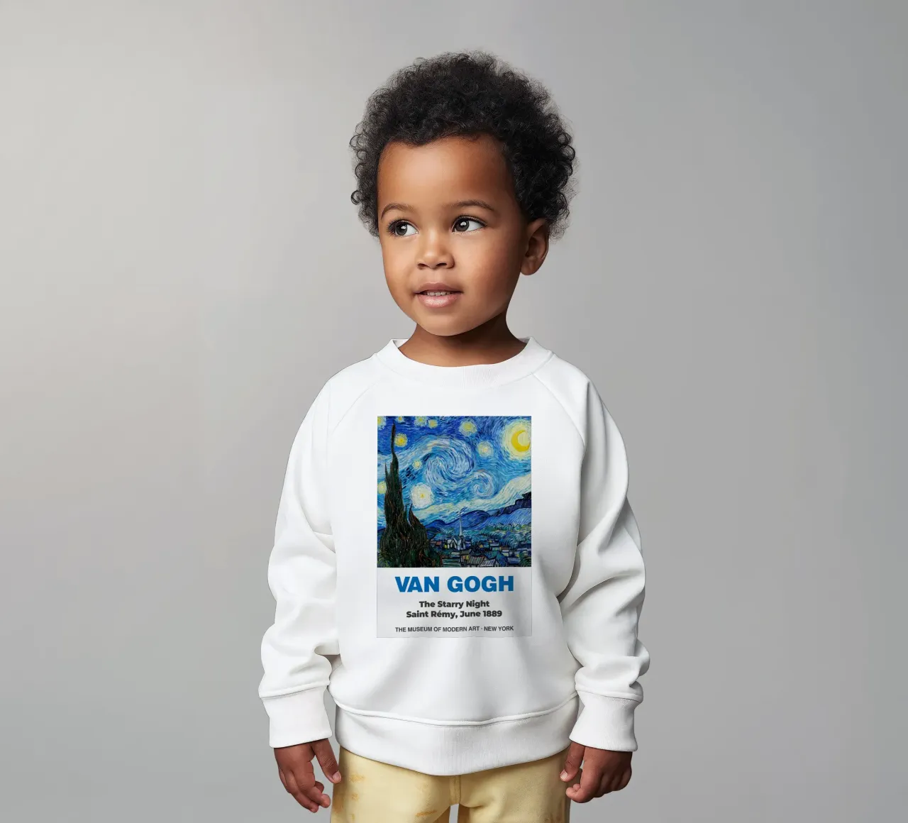 Vincent van Gogh Art Print- Starry Night (Nuit étoilée) sweat pour bébé de ashcraft shop