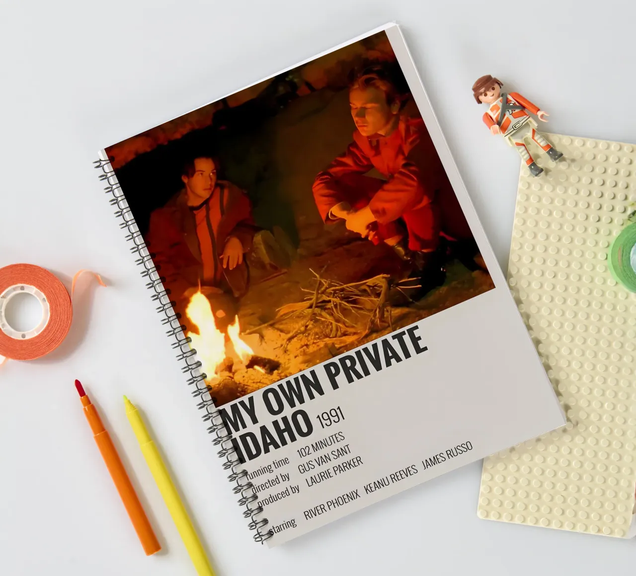 MY OWN PRIVATE IDAHO 1991 spiral notebook by MVFminimalist
