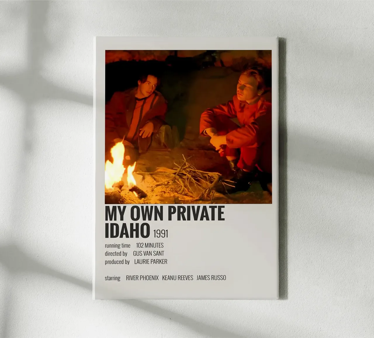 MY OWN PRIVATE IDAHO 1991 canvas met Baklijst van MVFminimalist