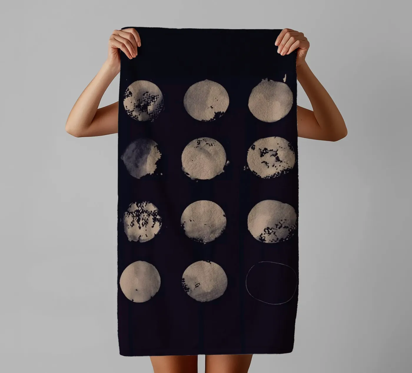 Twelve Moons towel by Florent Bodart