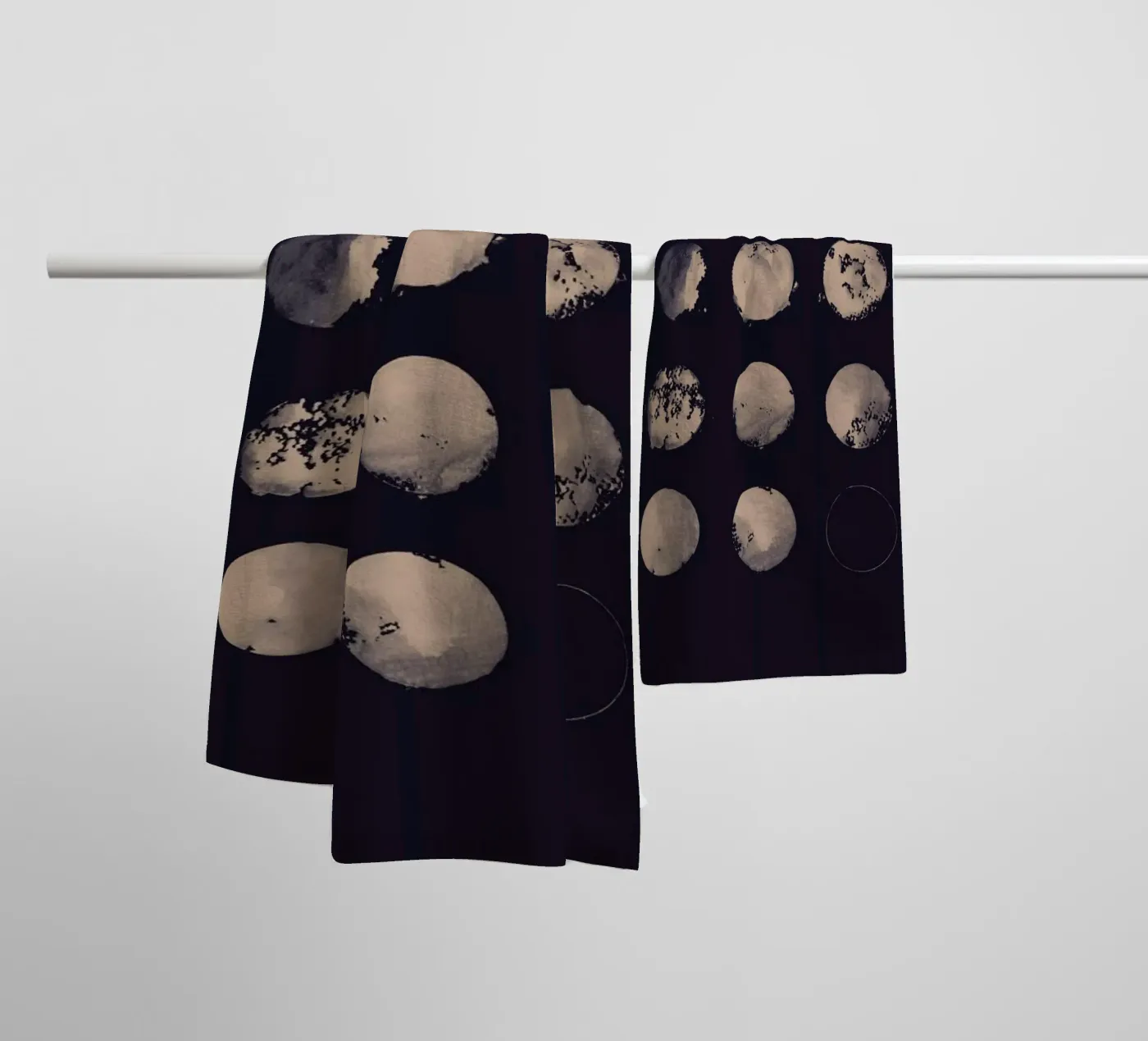 Twelve Moons towel by Florent Bodart
