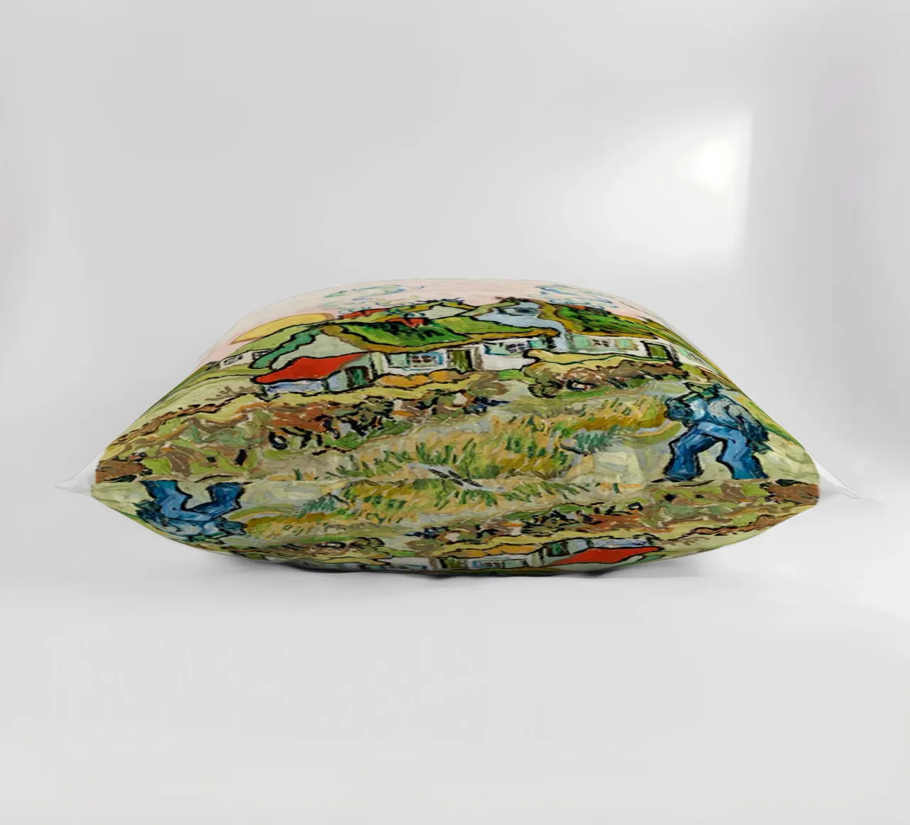 Vincent van Gogh Exhibition Poster - Farmhouse en Provence decorative cushion by ashcraft shop
