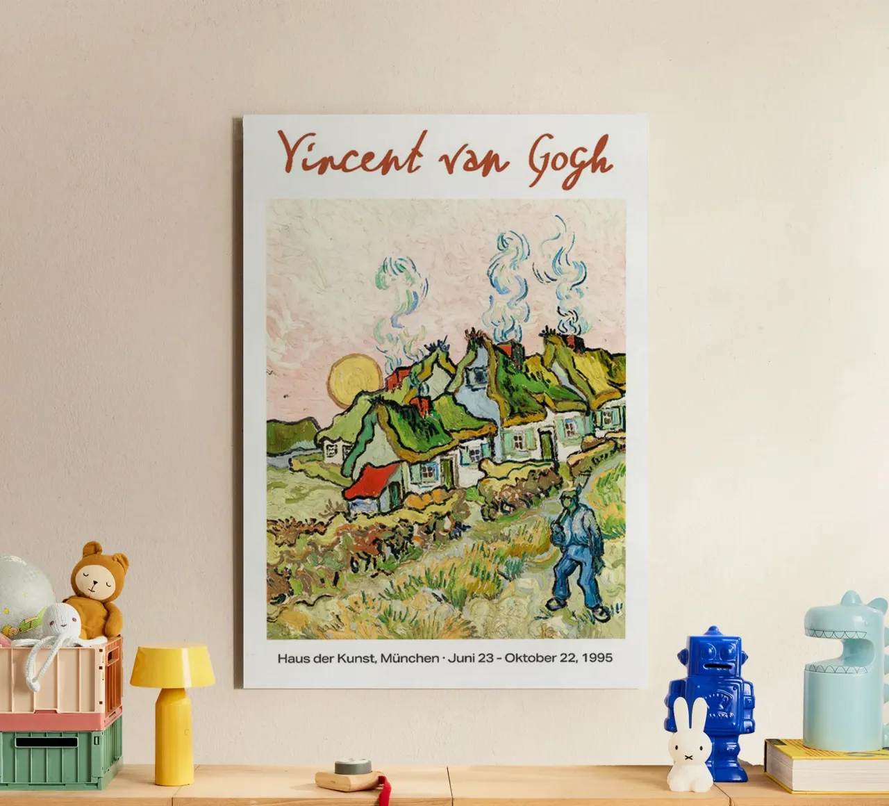 Vincent van Gogh Exhibition Poster - Farmhouse en Provence alu-dibond by ashcraft shop