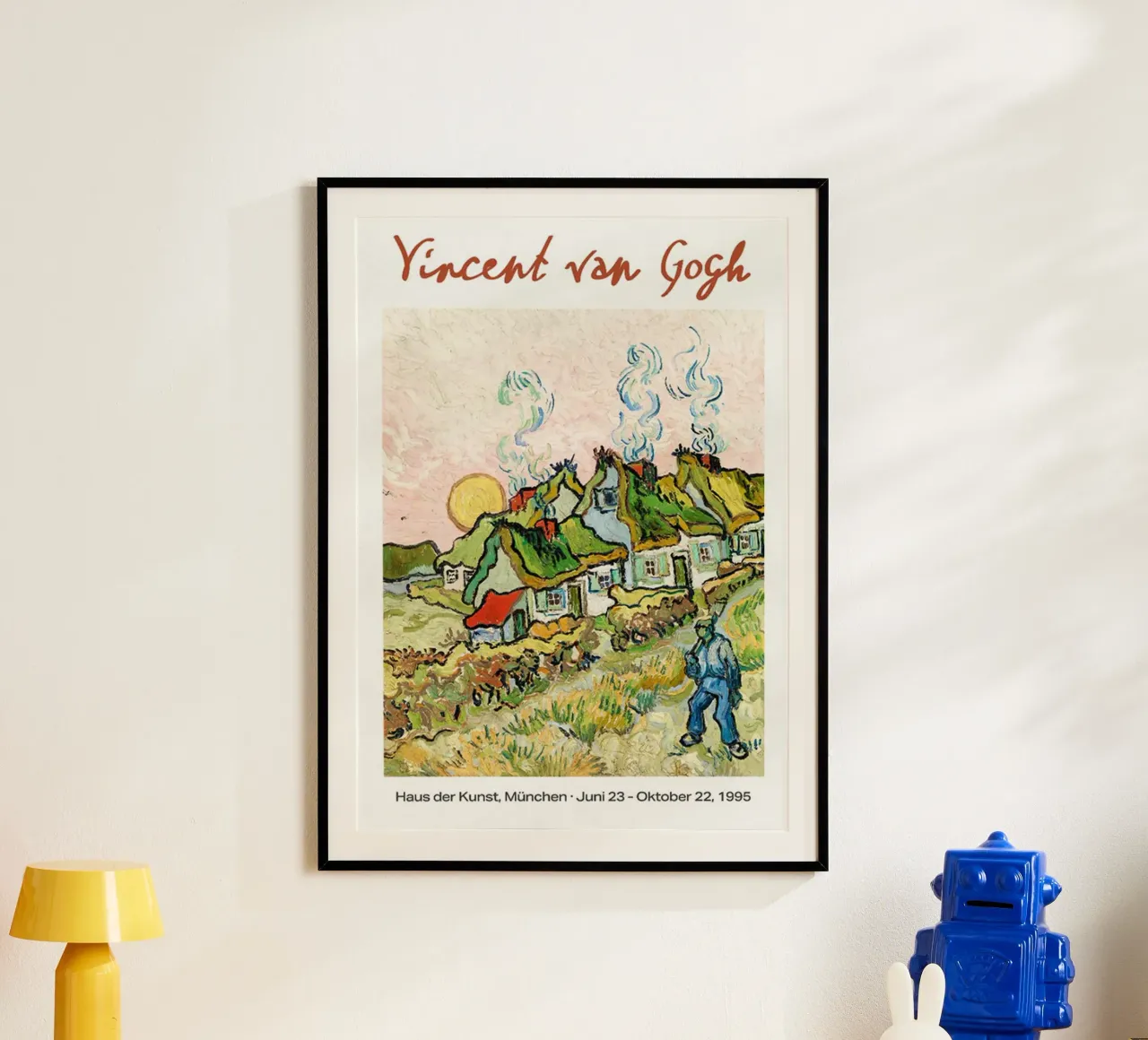 Poster della mostra di Vincent van Gogh - Agriturismo in Provenza poster con telaio in alluminio da ashcraft shop