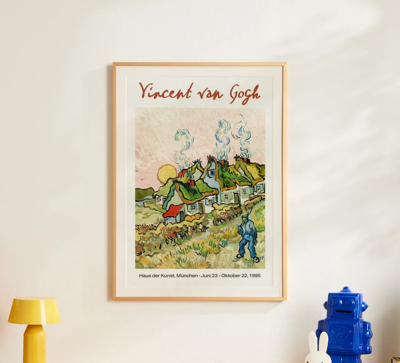Poster della mostra di Vincent van Gogh - Agriturismo in Provenza poster con telaio in alluminio da ashcraft shop