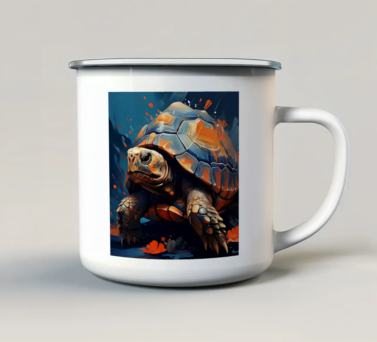 Stile_tartaruga_F_1 tazza in smalto da Tierisch bunt by LK