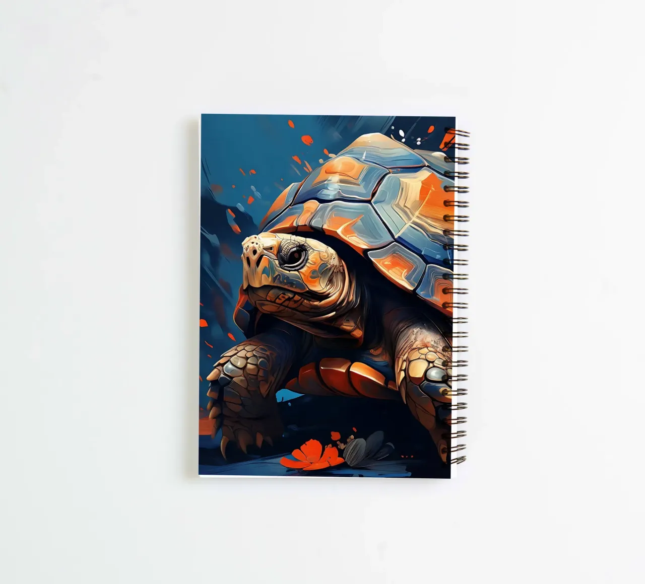 Turtle_style_F_1 spiral notebook by Tierisch bunt by LK