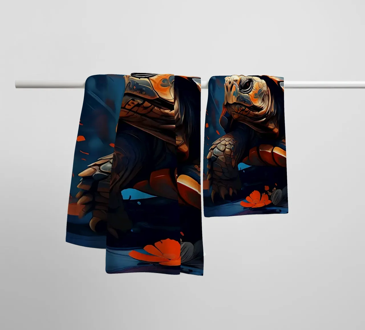 Schildkröte_Stil_F_1 Handtuch von Tierisch bunt by LK