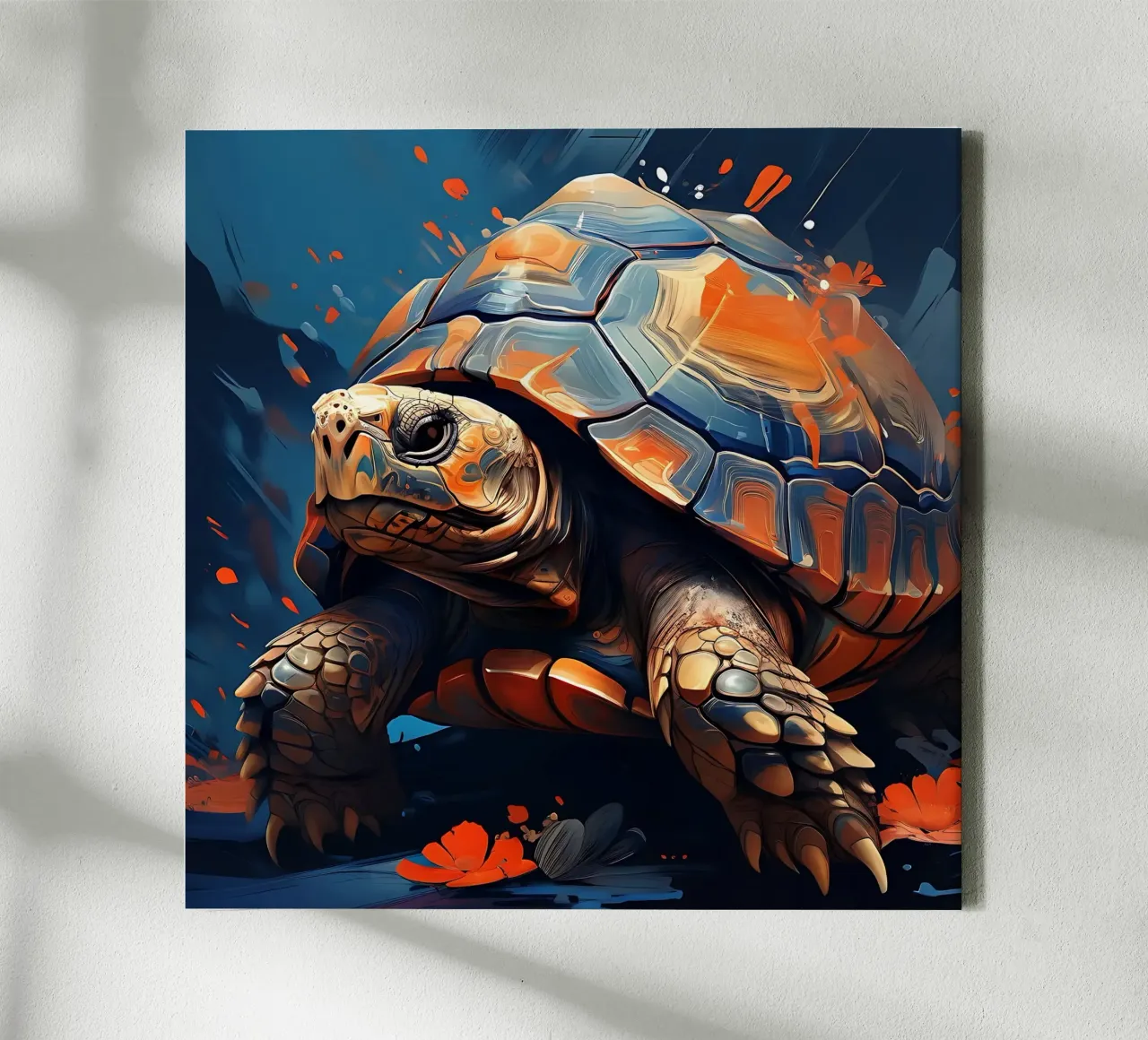 Turtle_style_F_1 canvas by Tierisch bunt by LK