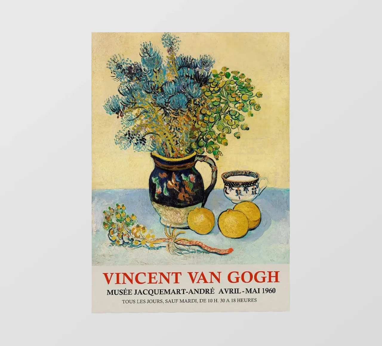 Vincent van Gogh Ausstellungsplakat - Stillleben PVC Plane von ashcraft shop