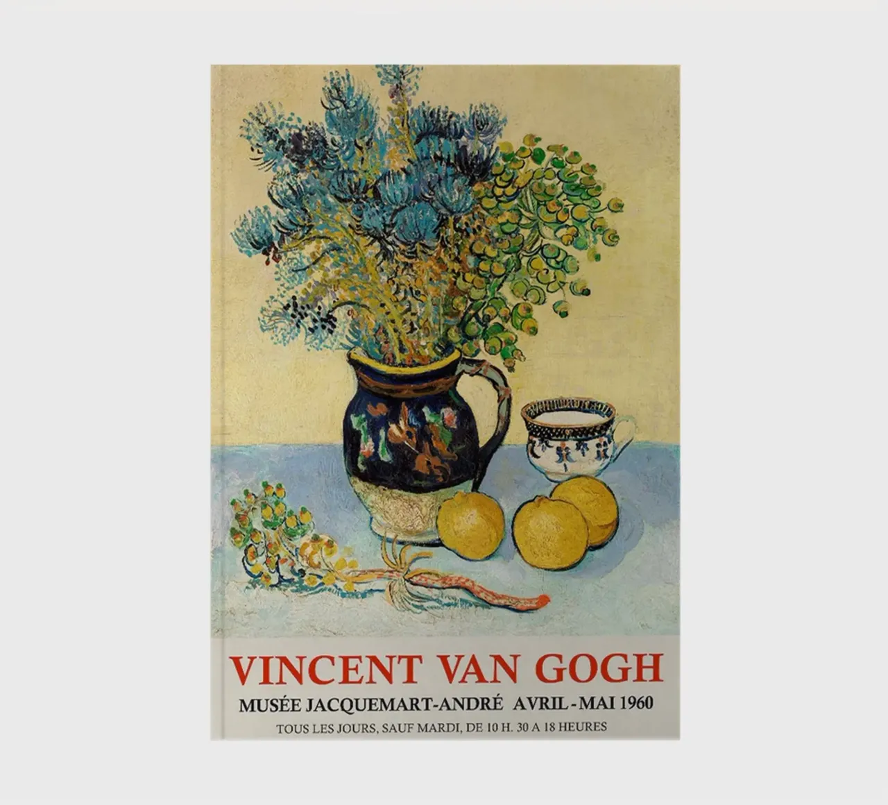 Vincent van Gogh Ausstellungsplakat - Stillleben Notizbuch von ashcraft shop