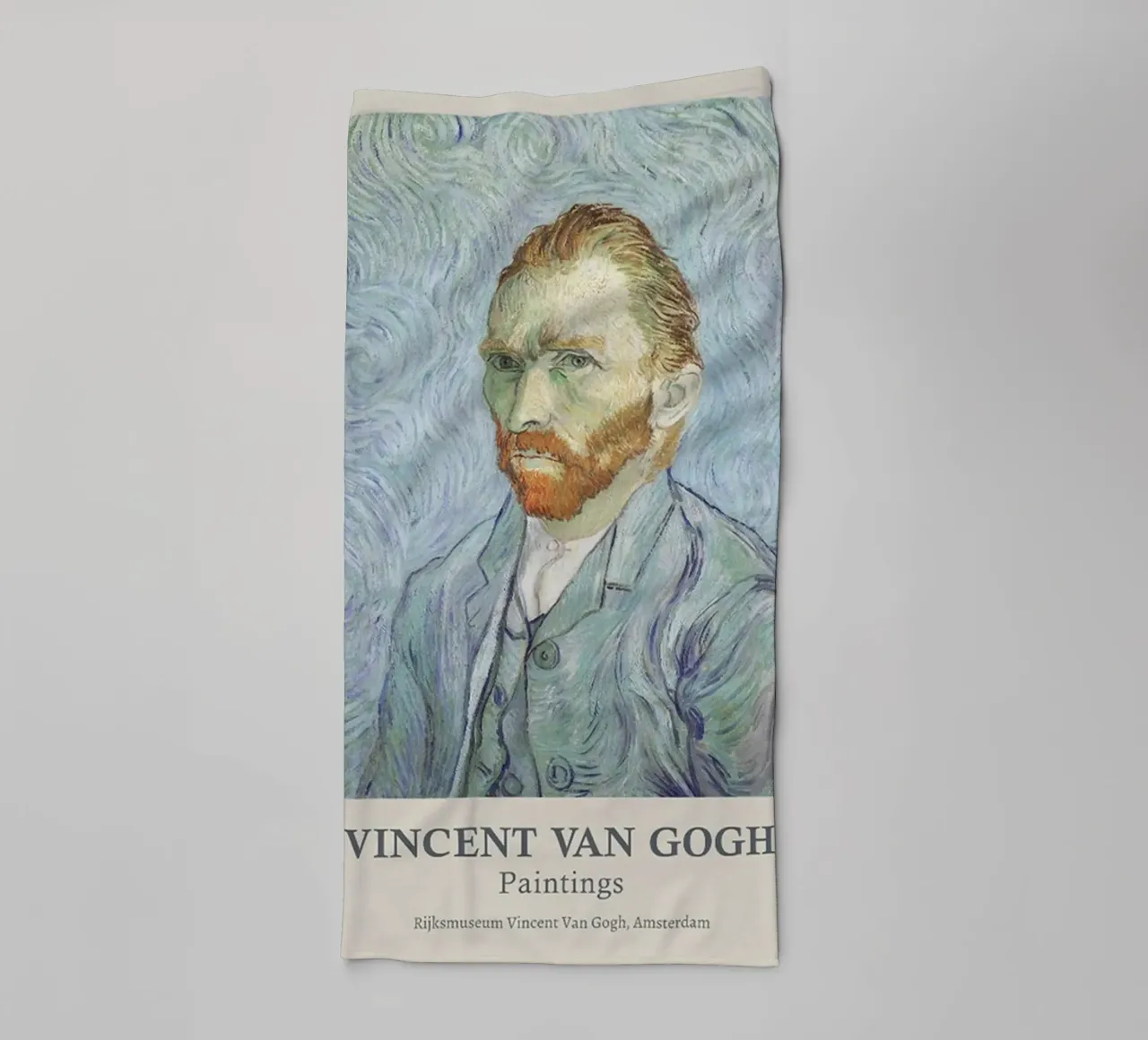 Vincent van Gogh Exhibition Print - Self-Portrait towel by ashcraft shop