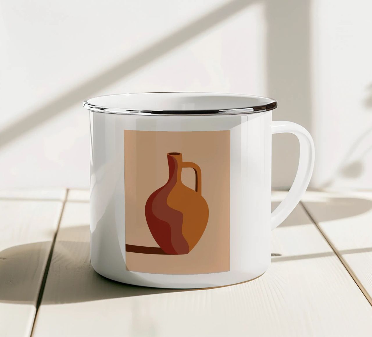 vaso tazza in smalto da Jonathan R NASH