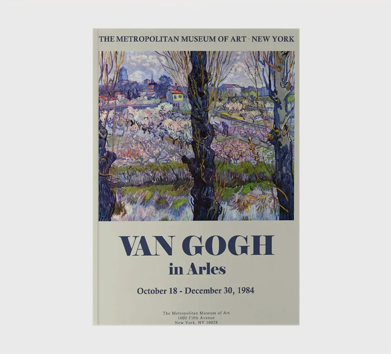 Vincent van Gogh Poster- Flowering Orchards notebook by ashcraft shop