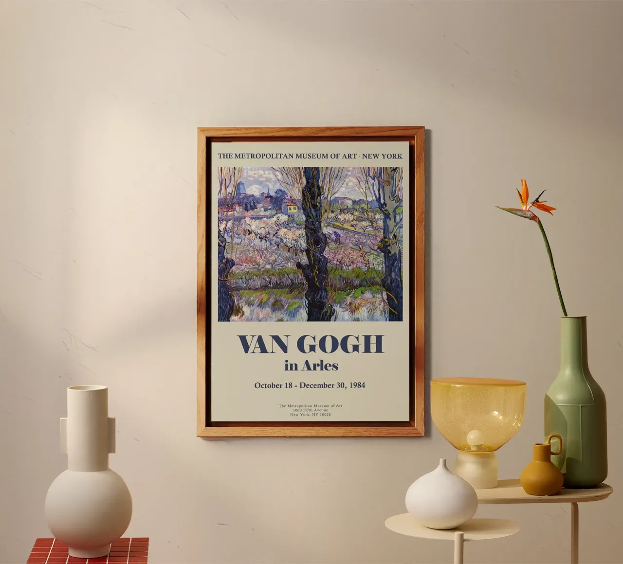 Vincent van Gogh Poster- Flowering Orchards alu-dibond by ashcraft shop