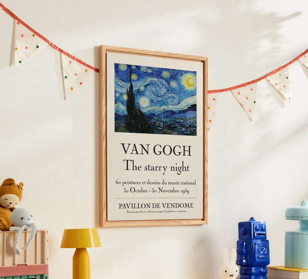 Vincent Van Gogh, poster de la nuit étoilée plexiglas de ashcraft shop