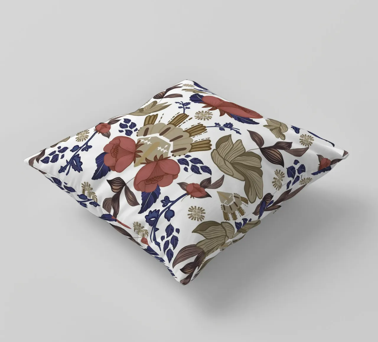 Romantico design da parete barocco a fiori regency cuscino da gulsengunel