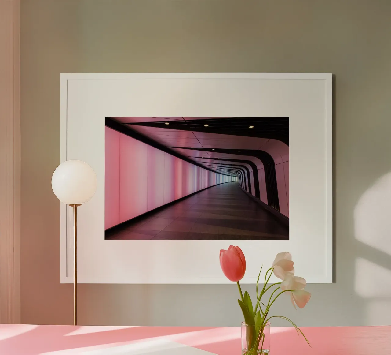 Architecture of Escape poster with aluminum frame by PhotoVibe Decor