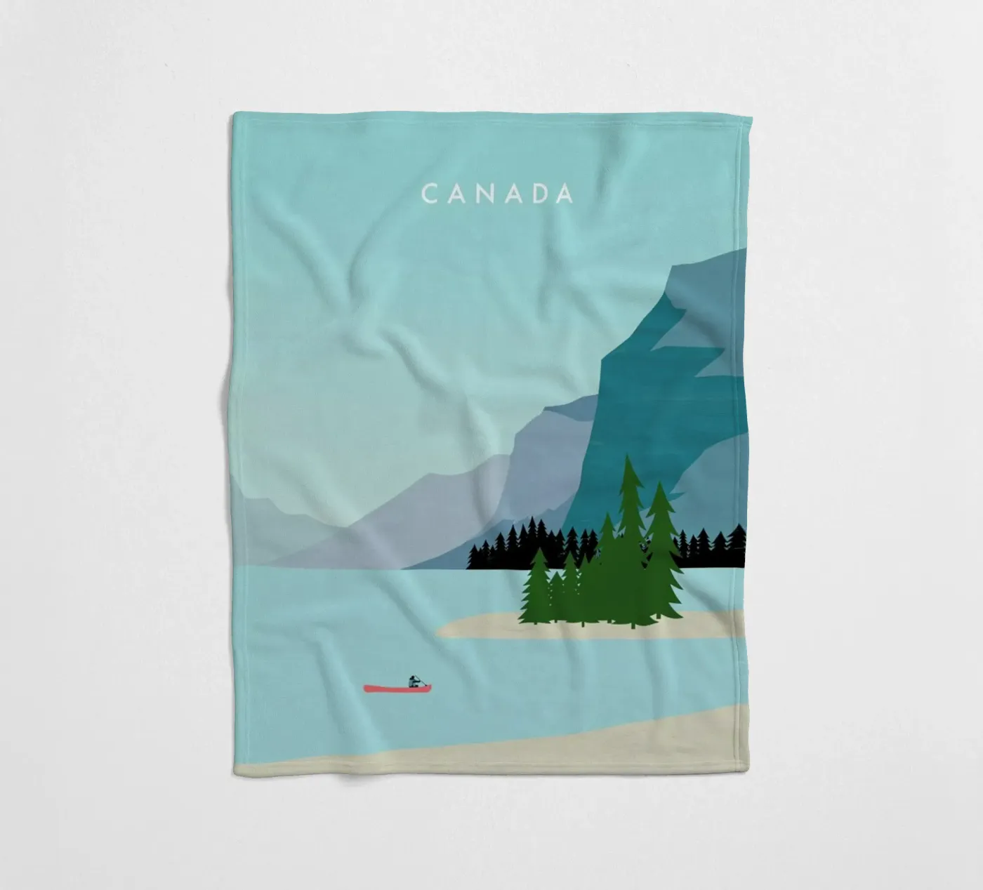 Canada Fleecedecke von Katinka Reinke
