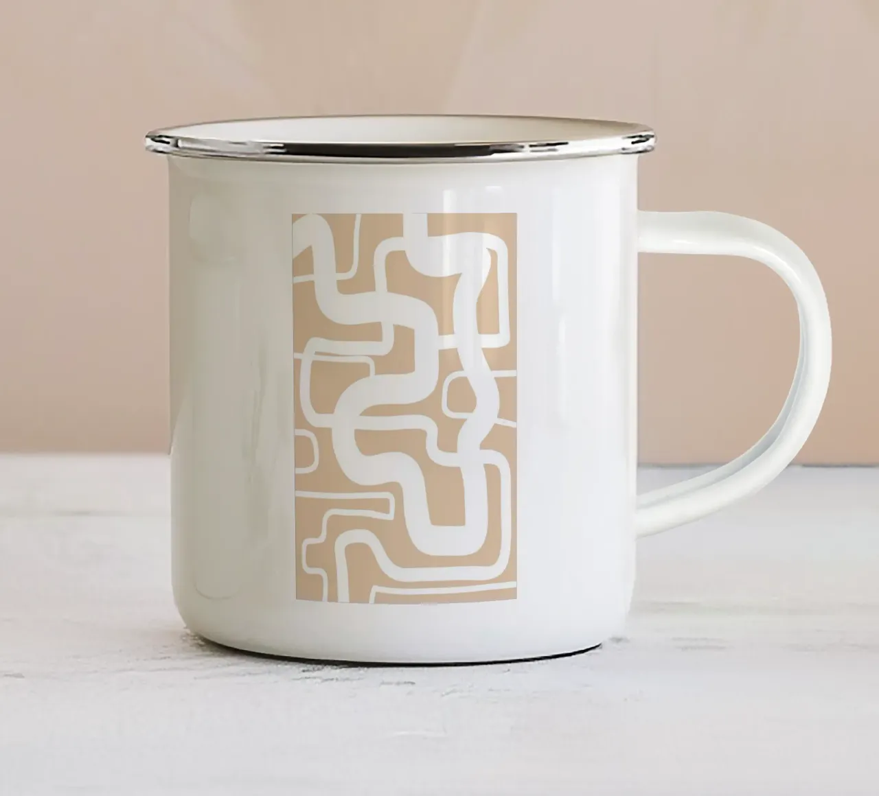 linee ondulate tazza in smalto da Jonathan R NASH
