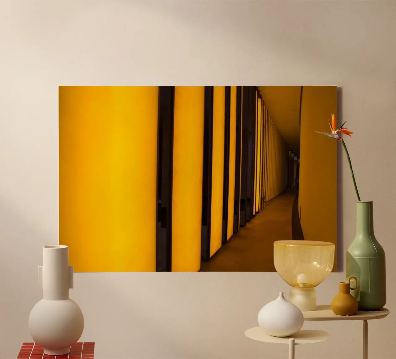 Architecture of Escape canvas with Floater frame by PhotoVibe Decor