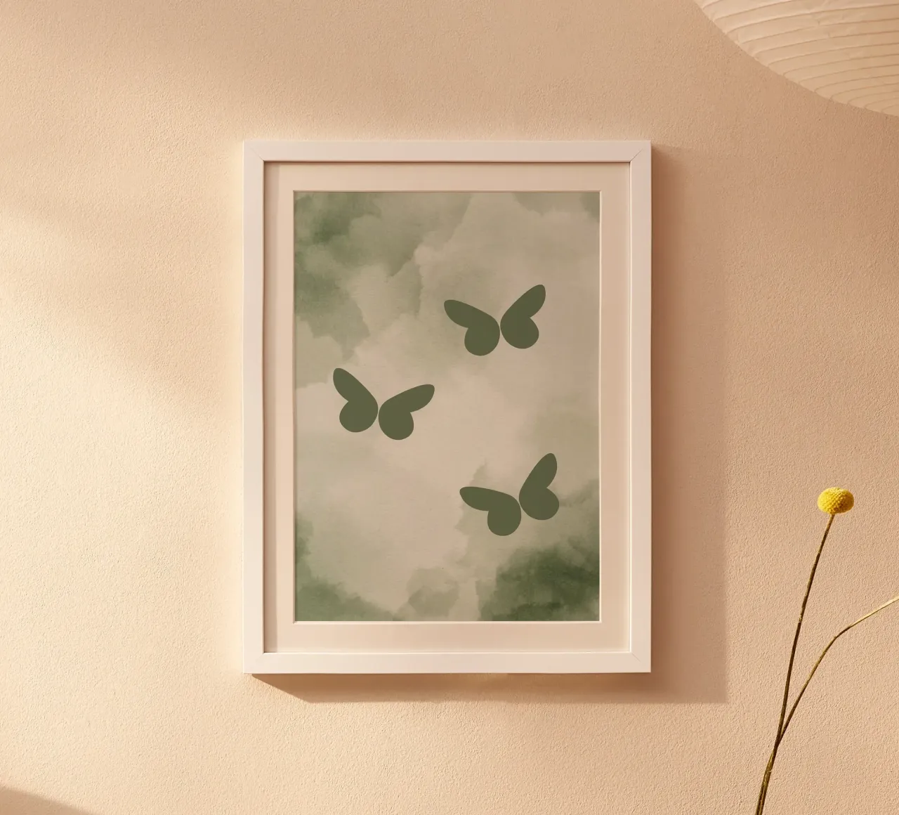 farfalla nuvole verde carta hahnemühle da Jonathan R NASH