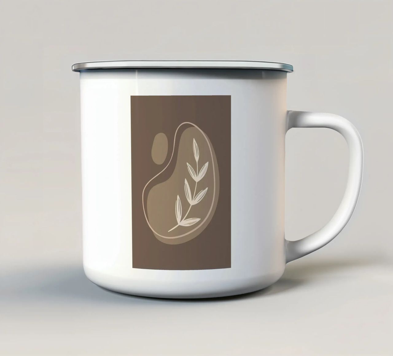 forma astratta tazza in smalto da Jonathan R NASH