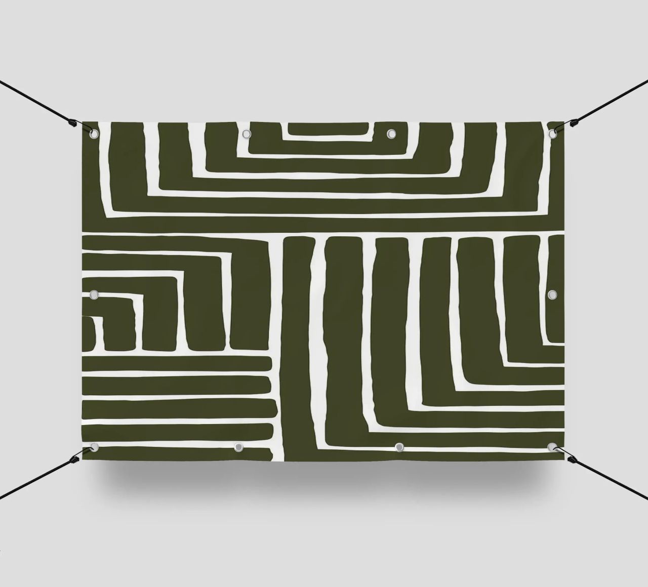 linee geometriche telo in pvc da Jonathan R NASH