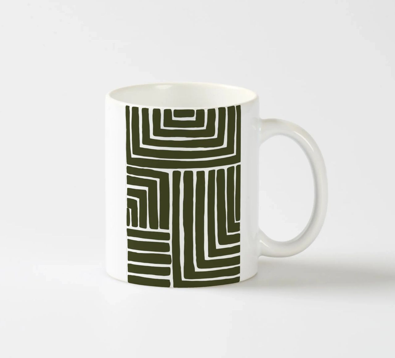 linee geometriche tazza in ceramica da Jonathan R NASH