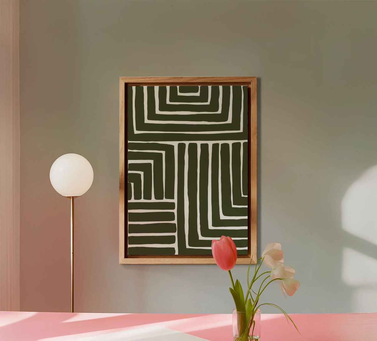 linee geometriche alluminio dibond da Jonathan R NASH