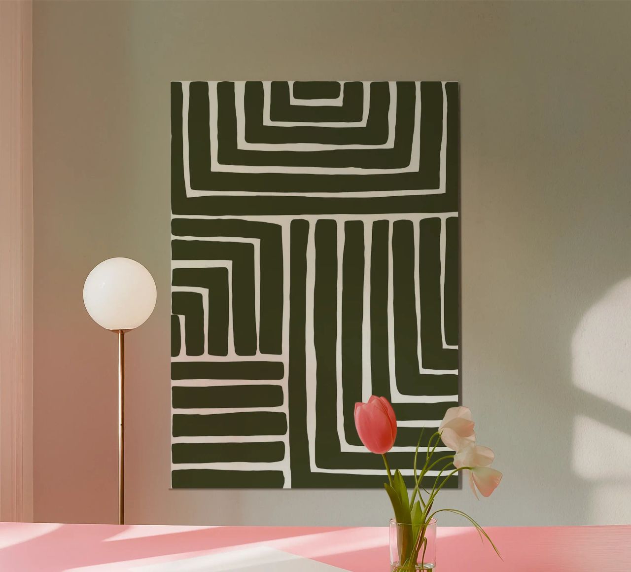 linee geometriche alluminio dibond da Jonathan R NASH