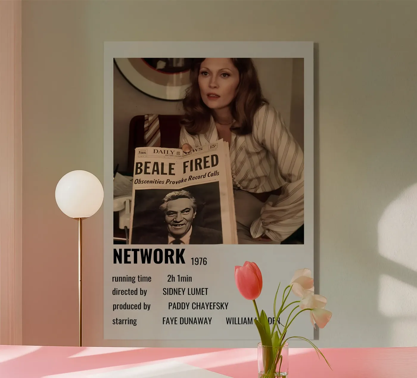 NETWORK 1976 Acryl-Glas von MVFminimalist