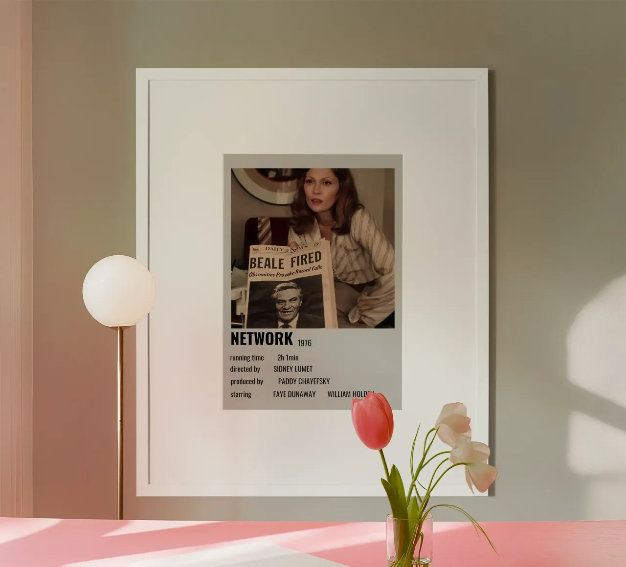 NETWORK 1976 poster da MVFminimalist