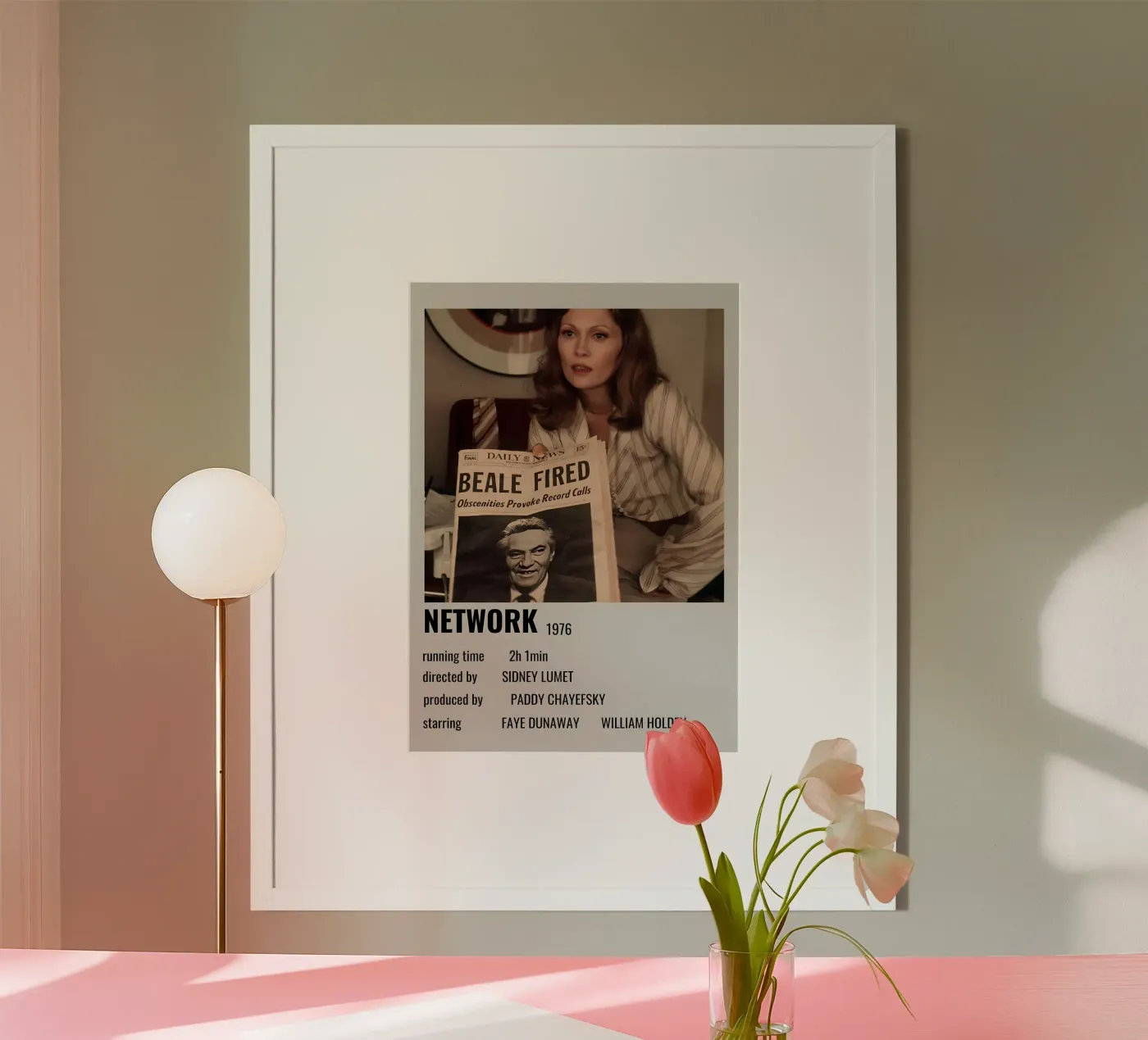 NETWORK 1976 poster van MVFminimalist