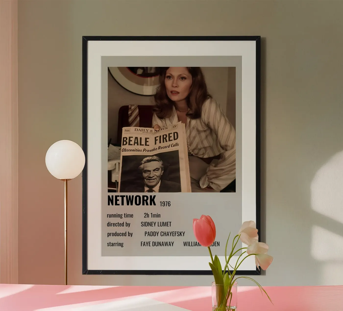 NETWORK 1976 poster van MVFminimalist
