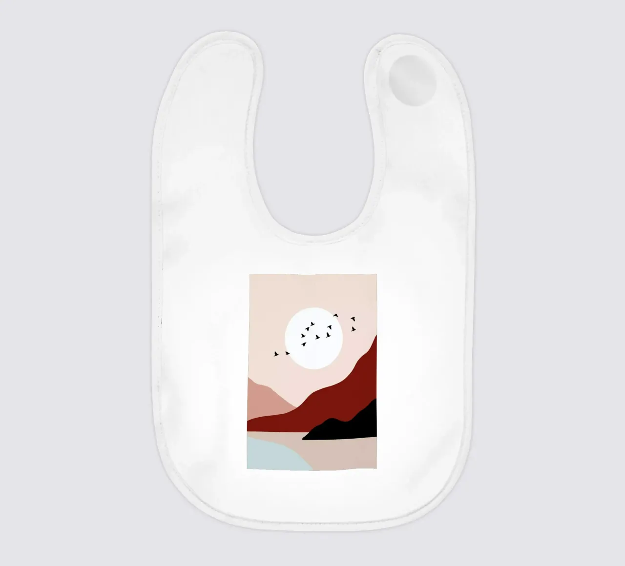 South into the Sunrise baby bib by Pure
