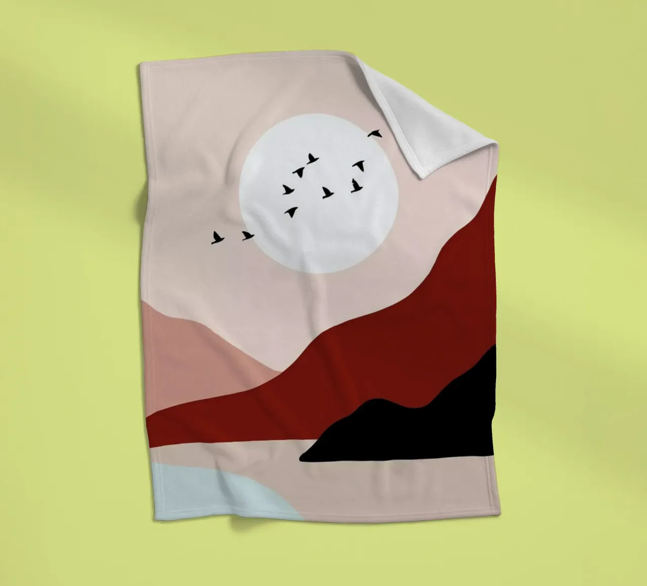 South into the Sunrise fleece blanket by Pure