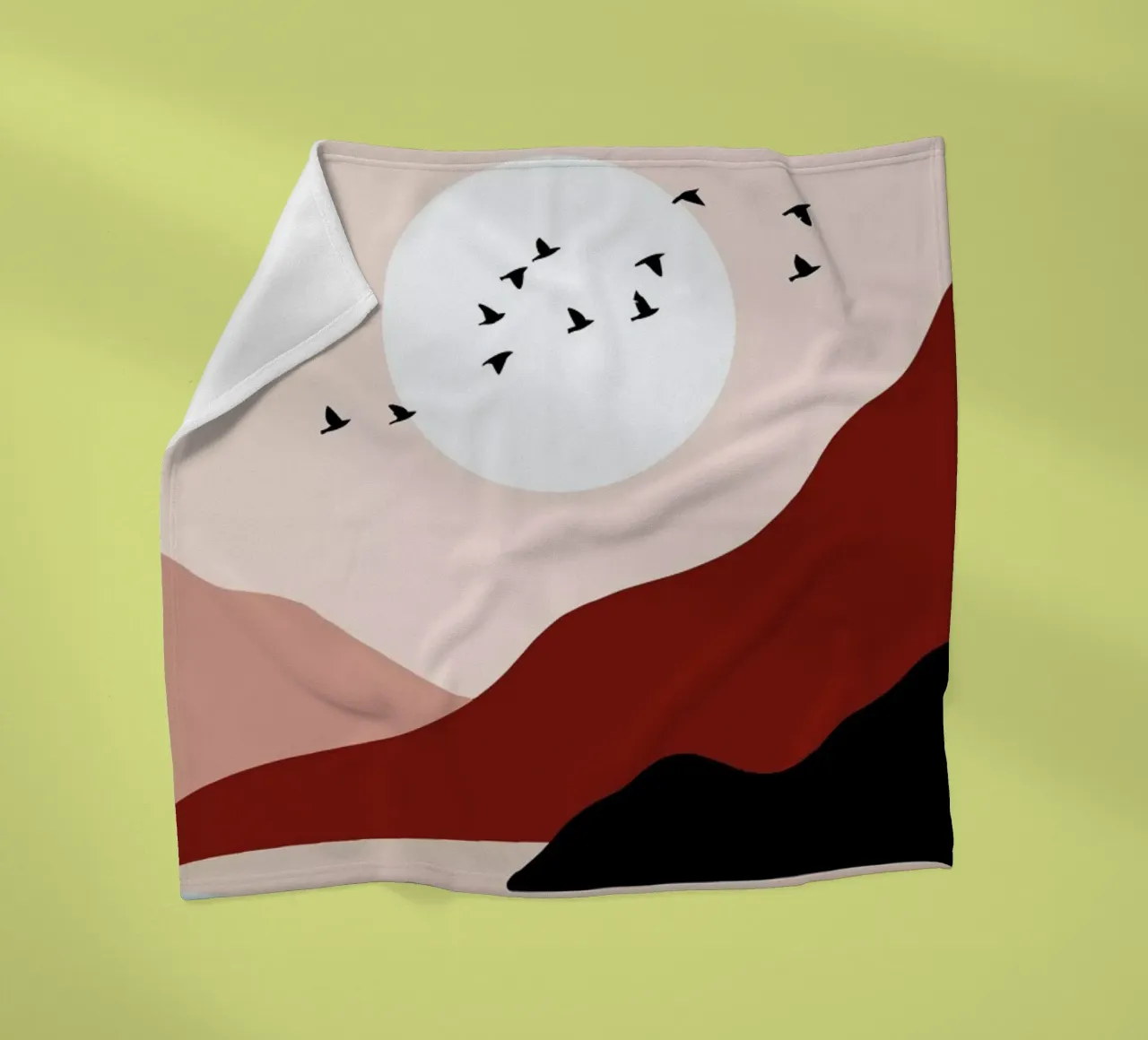 South into the Sunrise fleece blanket by Pure