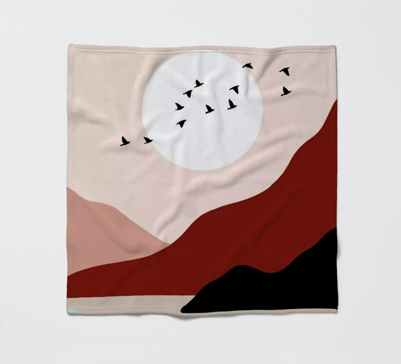 South into the Sunrise fleece blanket by Pure