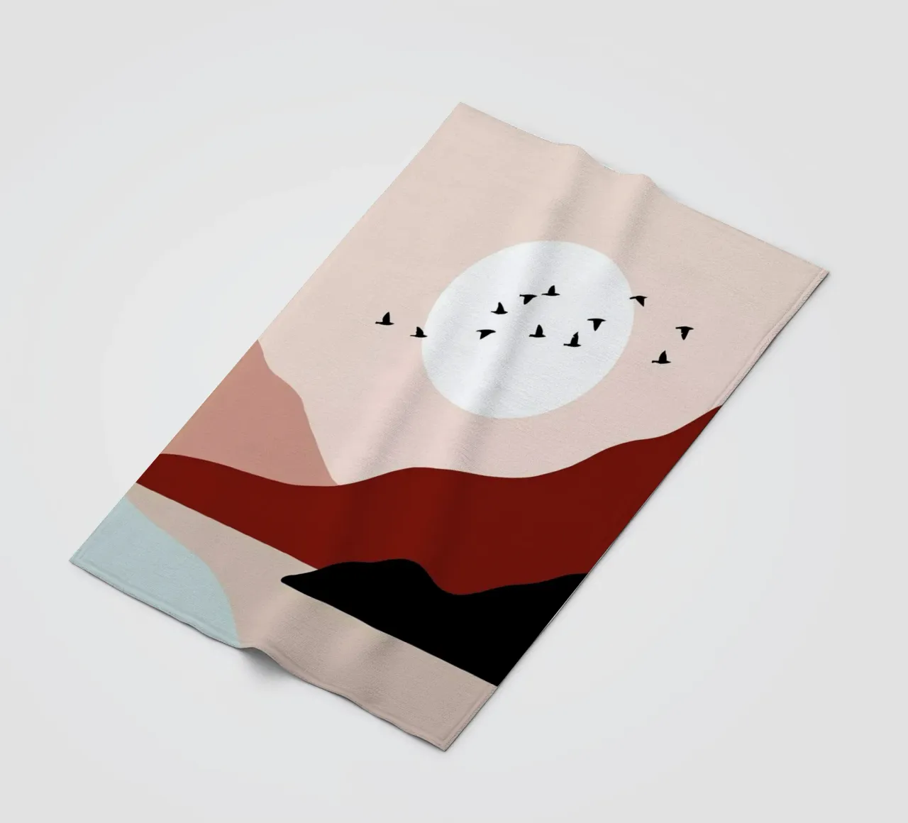 South into the Sunrise fleece blanket by Pure