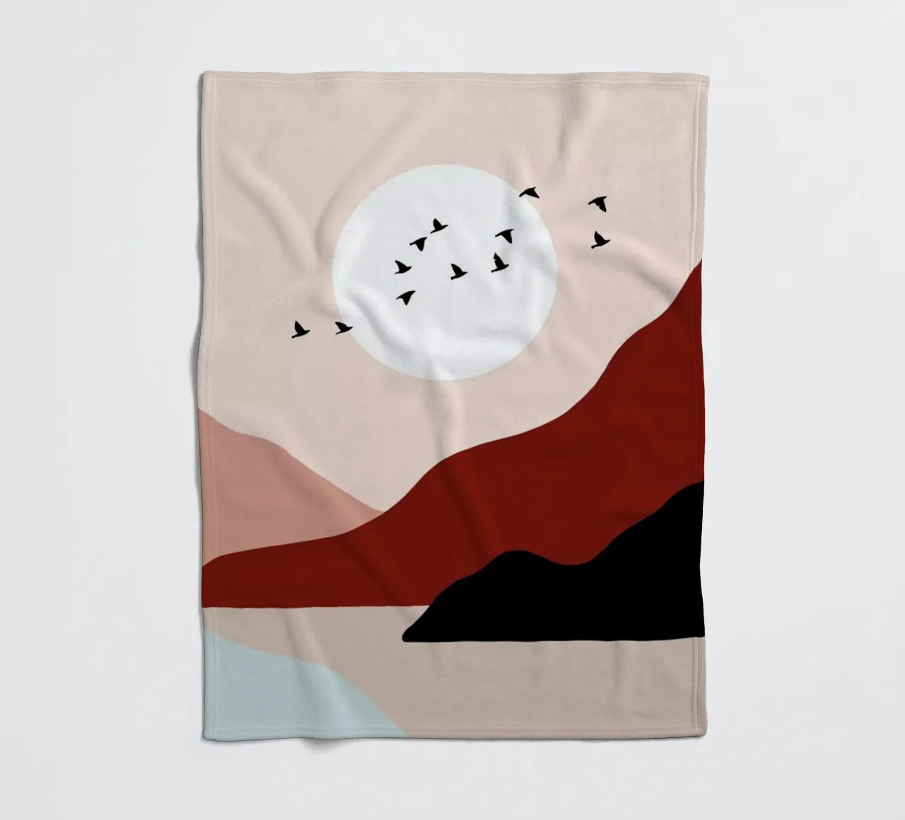 South into the Sunrise fleece blanket by Pure