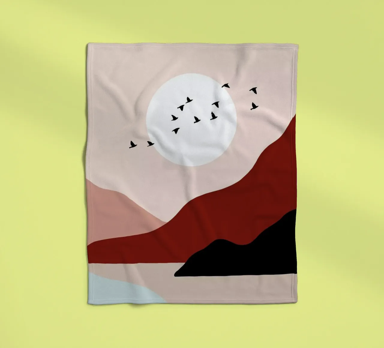 South into the Sunrise fleece blanket by Pure