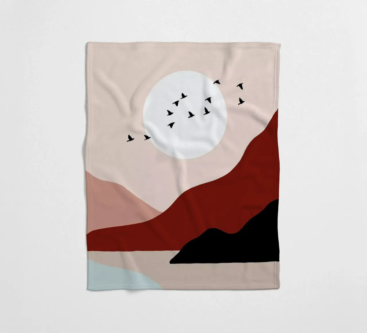 South into the Sunrise fleece blanket by Pure