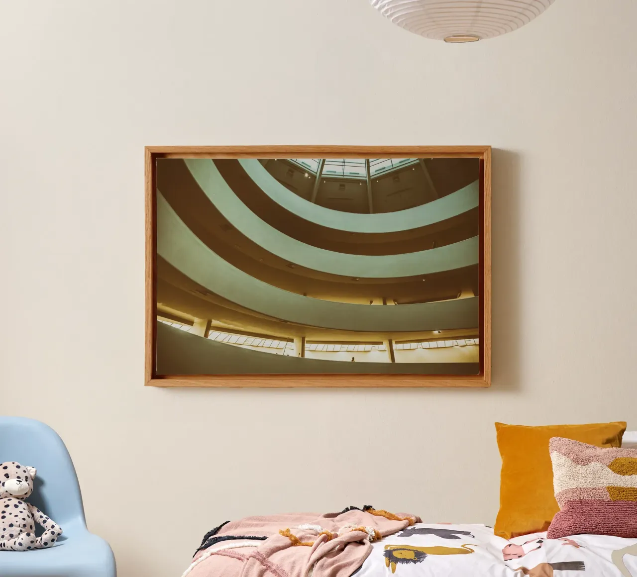 Architecture of Escape canvas with Floater frame by PhotoVibe Decor