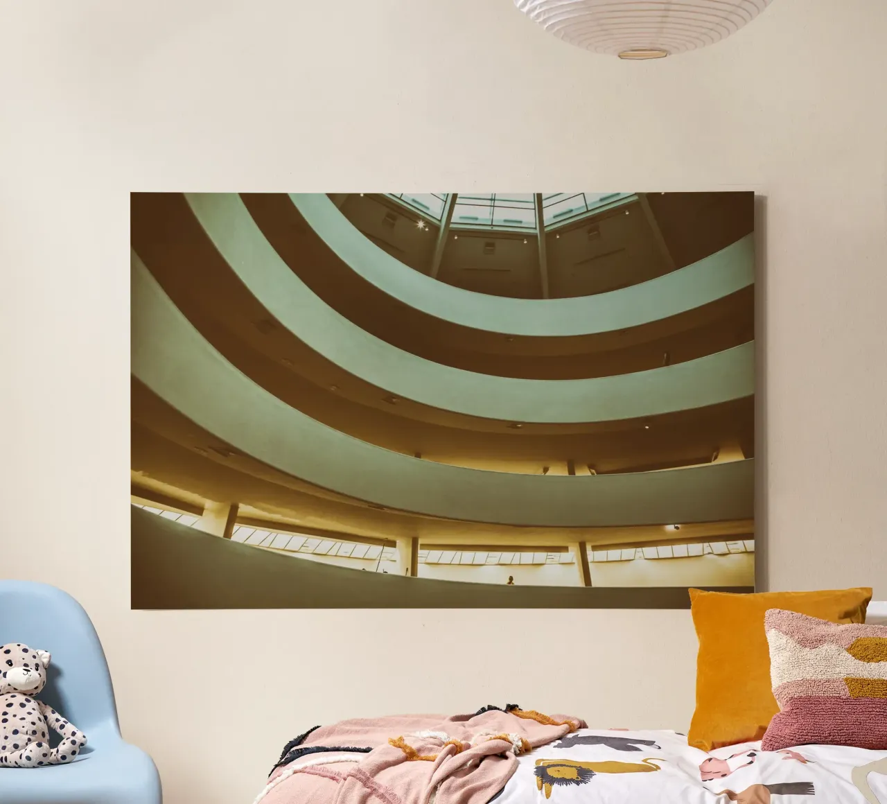 Architecture of Escape canvas with Floater frame by PhotoVibe Decor