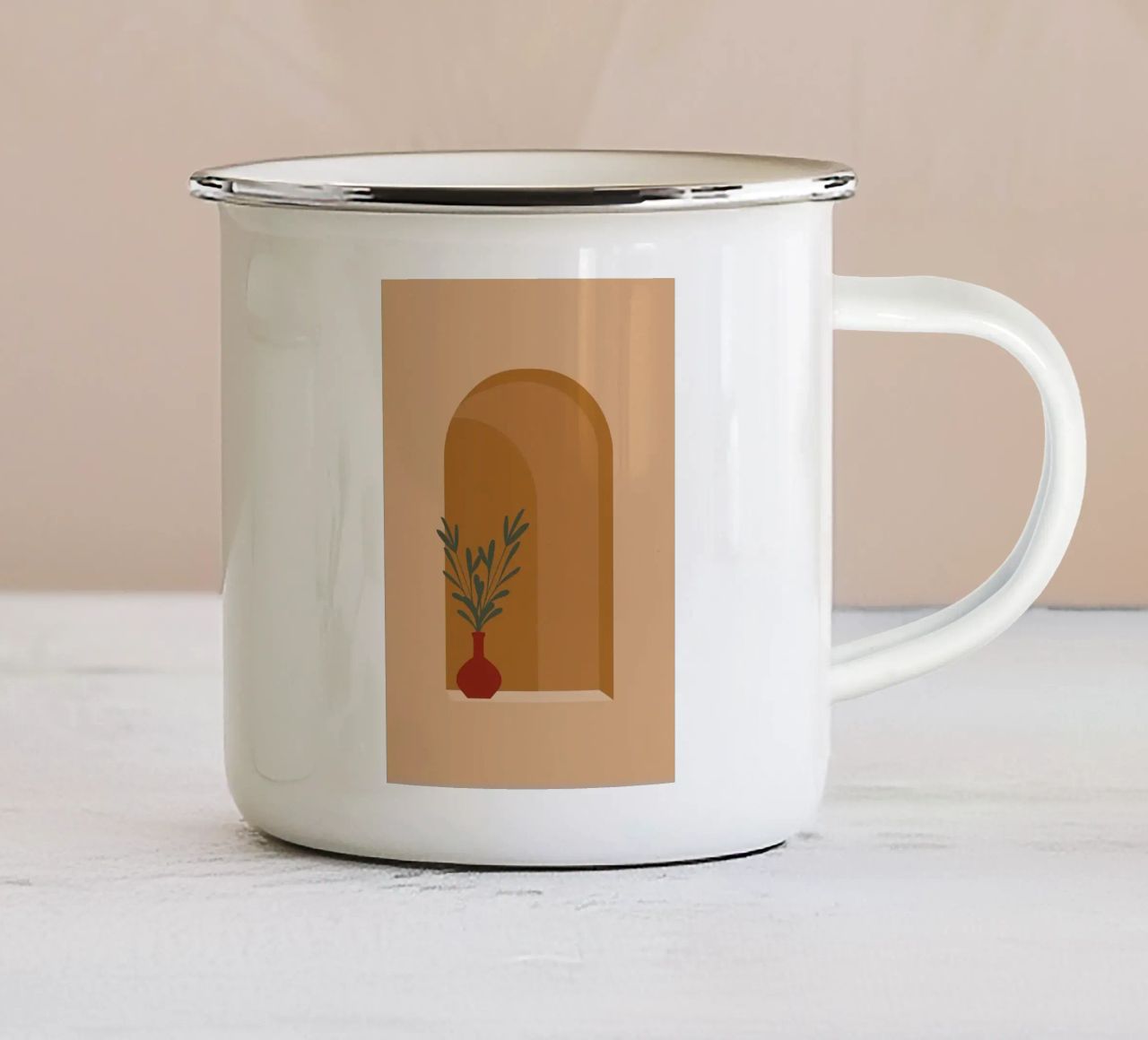 vaso tazza in smalto da Jonathan R NASH